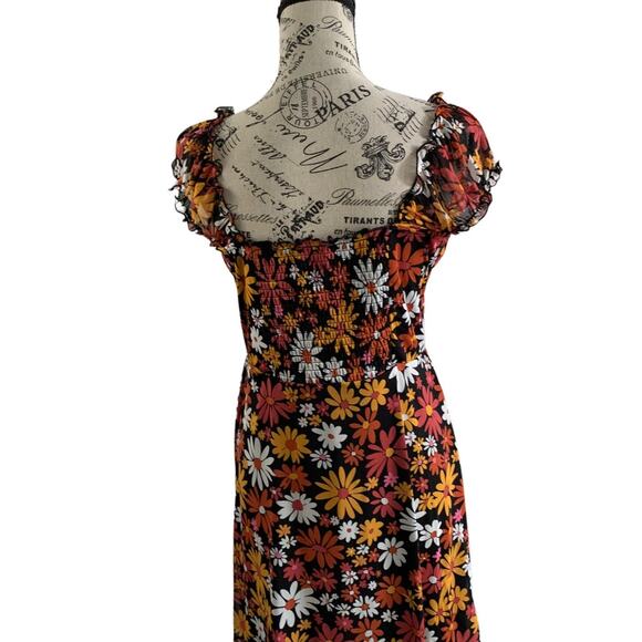 No Boundaries Junior's Large 11/13 Mini Dress Floral Print Padded NEW - Picture 7 of 10